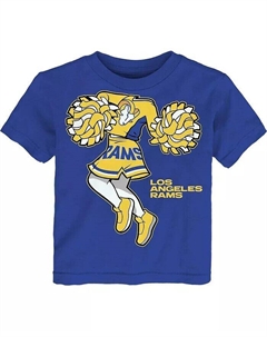 Футболка для девочек-подростков Royal Los Angeles Rams Cheerleader, синий Outerstuff