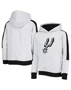 Серый пуловер с капюшоном Big Boys San Antonio Spurs Lived Outerstuff