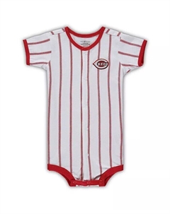 Белый комбинезон в полоску для мальчиков и девочек Cincinnati Reds Power Hitter Outerstuff