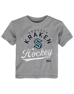 Футболка для мальчиков и девочек цвета «Хизер Грей» с надписью «Seattle Kraken Take The Lead» Outerstuff