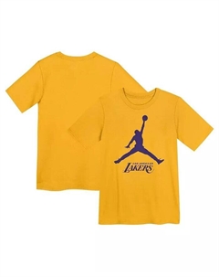 Футболка дошкольного золотого цвета Los Angeles Lakers Essential Jumpman Jordan