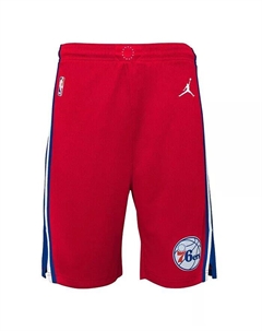 Шорты для больших мальчиков и девочек Philadelphia 76ers Statement Edition Swingman Performance Red Jordan