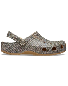 Classic Tweed Clog K Детские сабо, коричневый Crocs