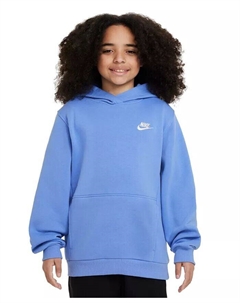 Спортивная одежда Big Kids Club флисовый пуловер с капюшоном, синий Nike