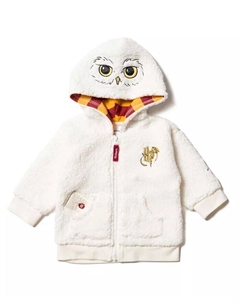 Флисовый костюм на молнии с капюшоном для маленьких мальчиков «Хедвиг Сова» для новорожденных, белый Harry potter