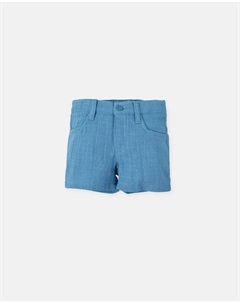 Шорты-бермуды для мальчика, 100% хлопок, атлантического синего цвета, синий Tutto piccolo