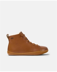 Детские кожаные ботинки Peu Cami, коричневый Camper