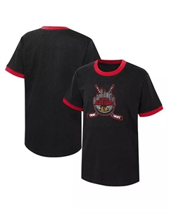 Черная футболка Big Boys Chicago Distressed Blackhawks Ice City, черный Outerstuff