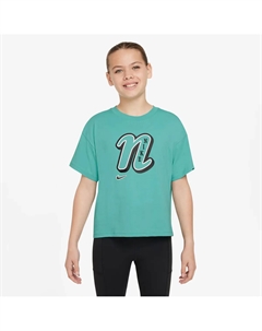 Футболка для девочек Sportswear, зеленый Nike