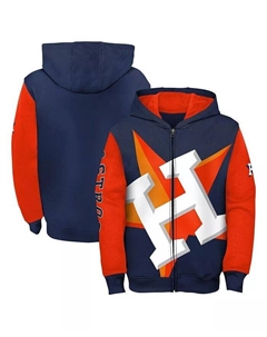 Толстовка с капюшоном на молнии для мальчиков и девочек в морском стиле с надписью «Хьюстон Астрос» Outerstuff