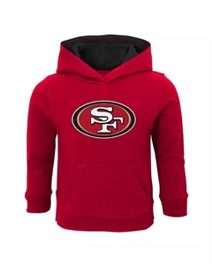 Толстовка с капюшоном для мальчиков и девочек Алая San Francisco 49ers Prime Outerstuff