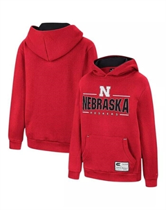 Пуловер с капюшоном Big Boys Scarlet Nebraska Huskers Lead Guitarists, красный Colosseum