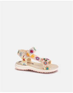 Сандалии для мальчиков с антибактериальной подошвой inTech и застежкой-липучкой, белый Pablosky