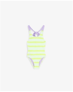 Купальник для девочки из технической ткани с принтом, желтый Scalpers