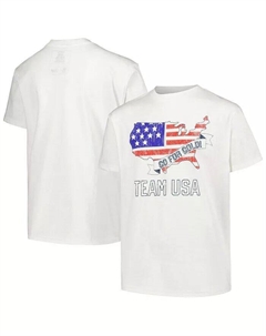 Футболка Big Boys White Distressed Team USA Go For Gold Outerstuff