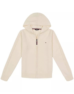 Кардиган на молнии для больших девочек, розовый Tommy hilfiger