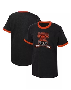 Черная рваная футболка Big Boys Philadelphia Flyers Ice City, черный Outerstuff