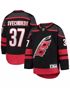 Черная футболка «Каролина Харрикейнз» «Большие мальчики и девочки» Андрей Свечников, альтернативный премьер-игрок Outerstuff