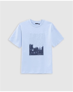 Футболка для мальчика с короткими рукавами и круглым вырезом, синий Ikks