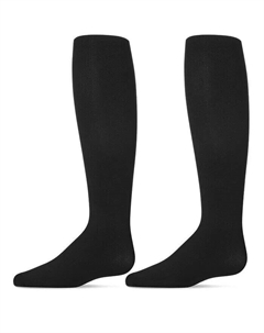 Комплект из 2 пар полностью непрозрачных колготок из микрофибры для девочек, черный Memoi