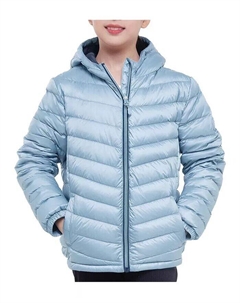 Сверхлегкий компактный пуховик для девочек, размеры 4–18, синий Rokka&rolla