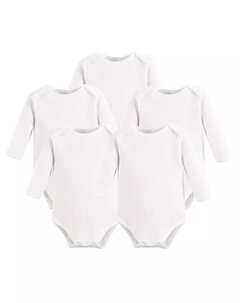Боди с длинными рукавами из органического хлопка для маленьких девочек, 5 шт, мультиколор Touched by nature