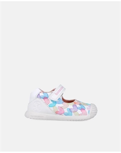 Туфли Мэри Джейн из натуральной кожи для девочки с круглым укрепленным носком, белый Biomecanics