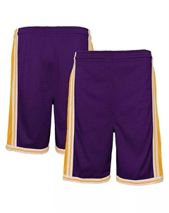 Шорты Big Boys Purple Los Angeles Lakers Hardwood Classics Swingman Mitchell and ness