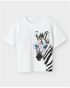 Футболка с короткими рукавами для девочки, белый Name it