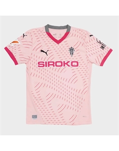 Официальная футболка Real Sporting сезона 2024-25 Puma Kids, розовый Siroko