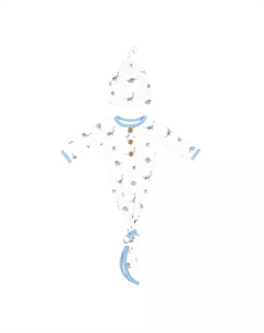 Платье для девочки с узлом и шапочкой в комплекте, синий Kyte baby