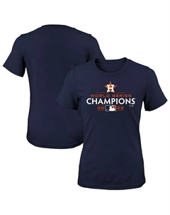 Футболка с логотипом чемпионов Мировой серии Big Girls Navy Houston Astros 2022 Fanatics