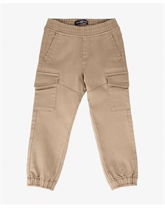 Брюки-карго для бега с эластичной резинкой на талии для маленьких мальчиков, коричневый/бежевый Xray