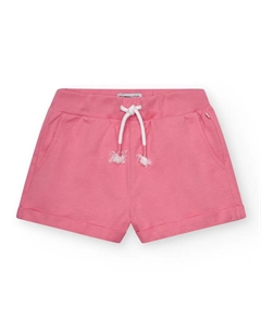 Розовые шорты для девочек с эластичной талией и карманами, розовый Tuc tuc