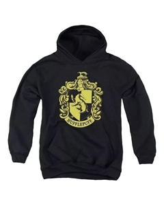 Толстовка с капюшоном и эмблемой молодежного клуба «Хаффлпафф», черный Harry potter