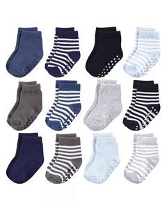 Носки из органического хлопка для маленьких девочек с нескользящим захватом для защиты от падения, розовые, розовый Touched by nature