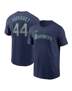 Футболка с именем и номером игрока команды Big Boys and Girls Julio Rodríguez Navy Seattle Mariners Home Nike