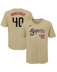 Футболка с именем и номером Big Boys and Girls Madison Bumgarner Gold Arizona Diamondbacks City Connect, золотой Nike