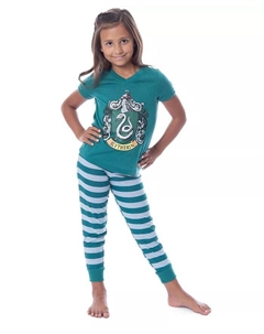 Комплект пижамы Girls House Crest - Все 4 дома, зеленый Harry potter