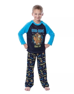 Пижамный комплект для сна «Скуби-Шегги Ру-Ро!», синий Scooby doo