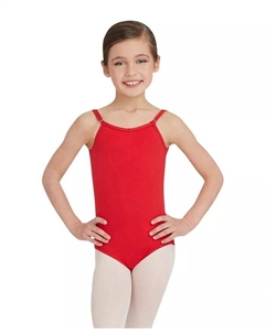 Купальник-комбинезон для девочек Team Basic с регулируемыми бретелями, красный Capezio