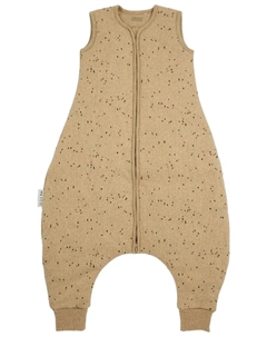 Зимняя детская пижама без рукавов в рубчик, натуральный Meyco