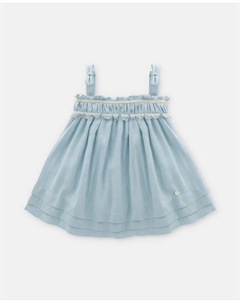 Платье для девочки на бретелях синего цвета, синий Martin aranda