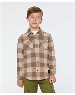 Рубашка на пуговицах из трикотажной пряжи Big Boys Yarn Dye Knit, коричневый Scotch&soda