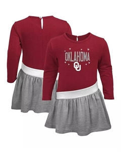Платье для девочек дошкольного возраста Crimson Oklahoma Sooners Heart to Heart French Terry Outerstuff
