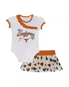 Комплект из двух частей боди и юбки для мальчиков и девочек Texas Longhorns Love My Team Outerstuff