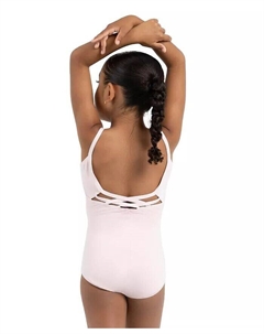 Купальник-комбинезон для девочек с V-образным вырезом, розовый Capezio