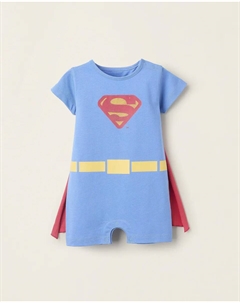 Пижама для мальчика с короткими рукавами и накидкой, светло-голубой Zippy