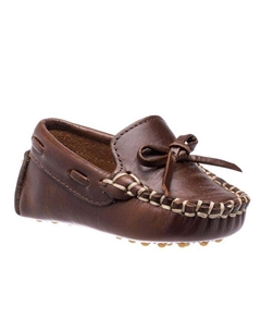 Мокасины для младенцев и мальчиков, коричневый Elephantito