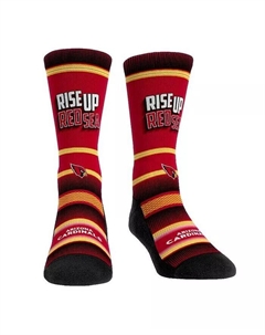Молодежные носки для мальчиков и девочек Носки Crew со слоганом команды Arizona Cardinals, красный Rock 'em